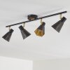 Plafonnier Vantaa Noir doré, 4 lumières