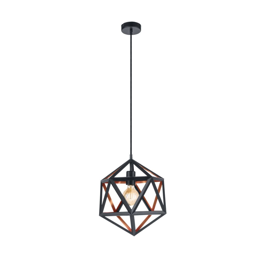 Suspension Eglo EMBLETON 1 Cuivre, Noir, 1 lumière main product photo