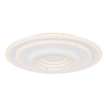 Plafonnier Globo COLADRA LED Blanc, 1 lumière, Télécommandes