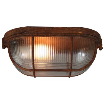 Plafonnier Brilliant Bobbi Rouille, 1 lumière