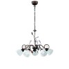 Suspension Trio-Leuchten Traditio Brun foncé, Rouille, 5 lumières