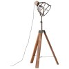 Lampadaire Brilliant Matrix Anthracite, Bois foncé, 1 lumière
