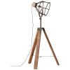 Lampadaire Brilliant Matrix Anthracite, Bois foncé, 1 lumière