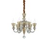 Lustre Ideal Lux STRAUSS Or, 6 lumières