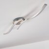 Plafonnier Nendaz LED Nickel mat, 2 lumières