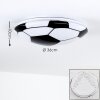 Plafonnier Sakka LED Noir, Blanc, 1 lumière