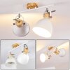 Plafonnier Banjul Bois clair, Blanc, 2 lumières Plafonnier Banjul Bois clair, Blanc, 2 lumières