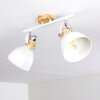 Plafonnier Banjul Bois clair, Blanc, 2 lumières Plafonnier Banjul Bois clair, Blanc, 2 lumières