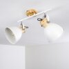 Plafonnier Banjul Bois clair, Blanc, 2 lumières Plafonnier Banjul Bois clair, Blanc, 2 lumières