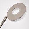 Lampadaire Gulkana LED Nickel mat, 1 lumière, Changeur de couleurs