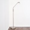 Lampadaire Gulkana LED Nickel mat, 1 lumière, Changeur de couleurs