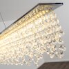 Suspension Slidre LED Chrome, 1 lumière, Télécommandes