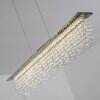 Suspension Slidre LED Chrome, 1 lumière, Télécommandes