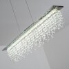 Suspension Slidre LED Chrome, 1 lumière, Télécommandes