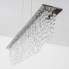 Suspension Slidre LED Chrome, 1 lumière, Télécommandes