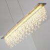 Suspension Slidre LED Chrome, 1 lumière, Télécommandes