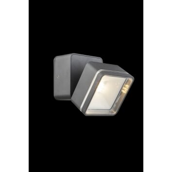 Applique murale d\'extérieur Globo LED Anthracite, 1 lumière Applique murale d\'extérieur Globo LED Anthracite, 1 lumière