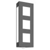 Applique murale CMD Aqua Trilo Anthracite, 2 lumières, Détecteur de mouvement