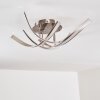 Plafonnier Aranu LED Nickel mat, 4 lumières