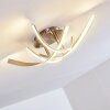 Plafonnier Aranu LED Nickel mat, 4 lumières