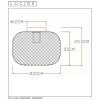 Plafonnier Lucide MESH Noir, 1 lumière