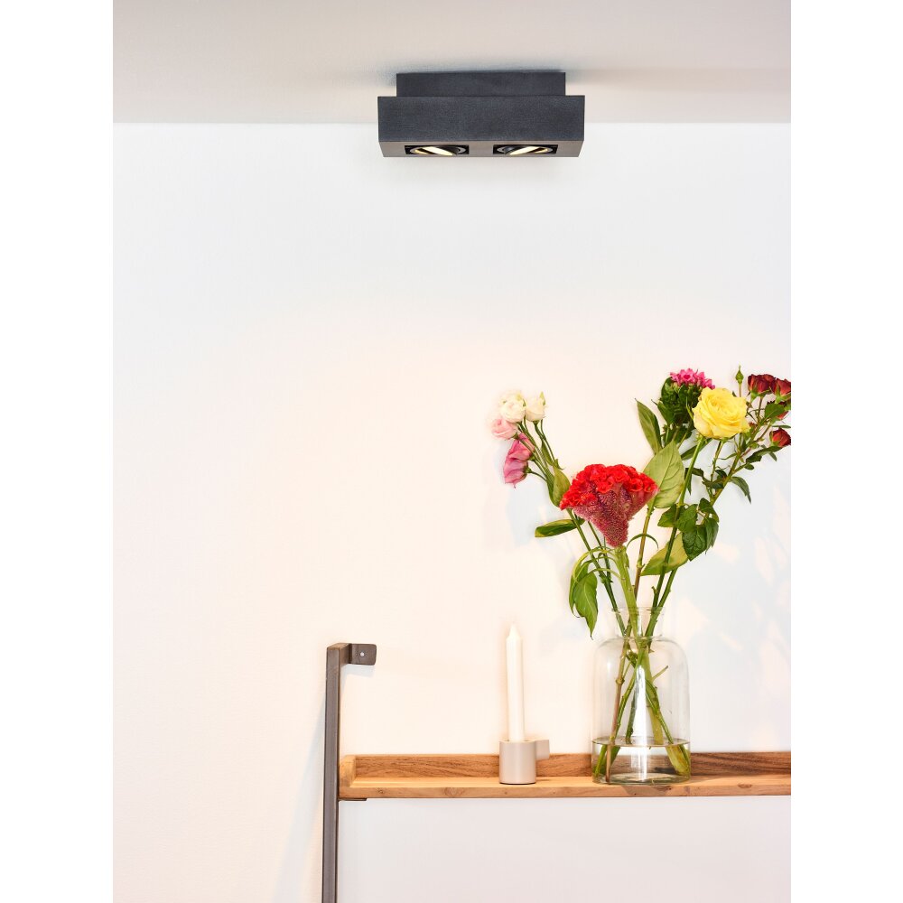 Spot de plafond Lucide XIRAX LED Noir, 2 lumières main product photo