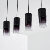 Suspension Kuparuk Noir, 4 lumières
