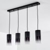 Suspension Kuparuk Noir, 4 lumières