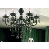 Lustre Globo CUIMBRA I Chrome, Noir, 6 lumières