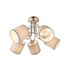 Plafonnier Globo Paco Nickel mat, 5 lumières
