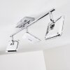 Plafonnier Vallorbe LED Chrome, 3 lumières Plafonnier Vallorbe LED Chrome, 3 lumières