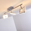 Plafonnier Vallorbe LED Chrome, 3 lumières Plafonnier Vallorbe LED Chrome, 3 lumières