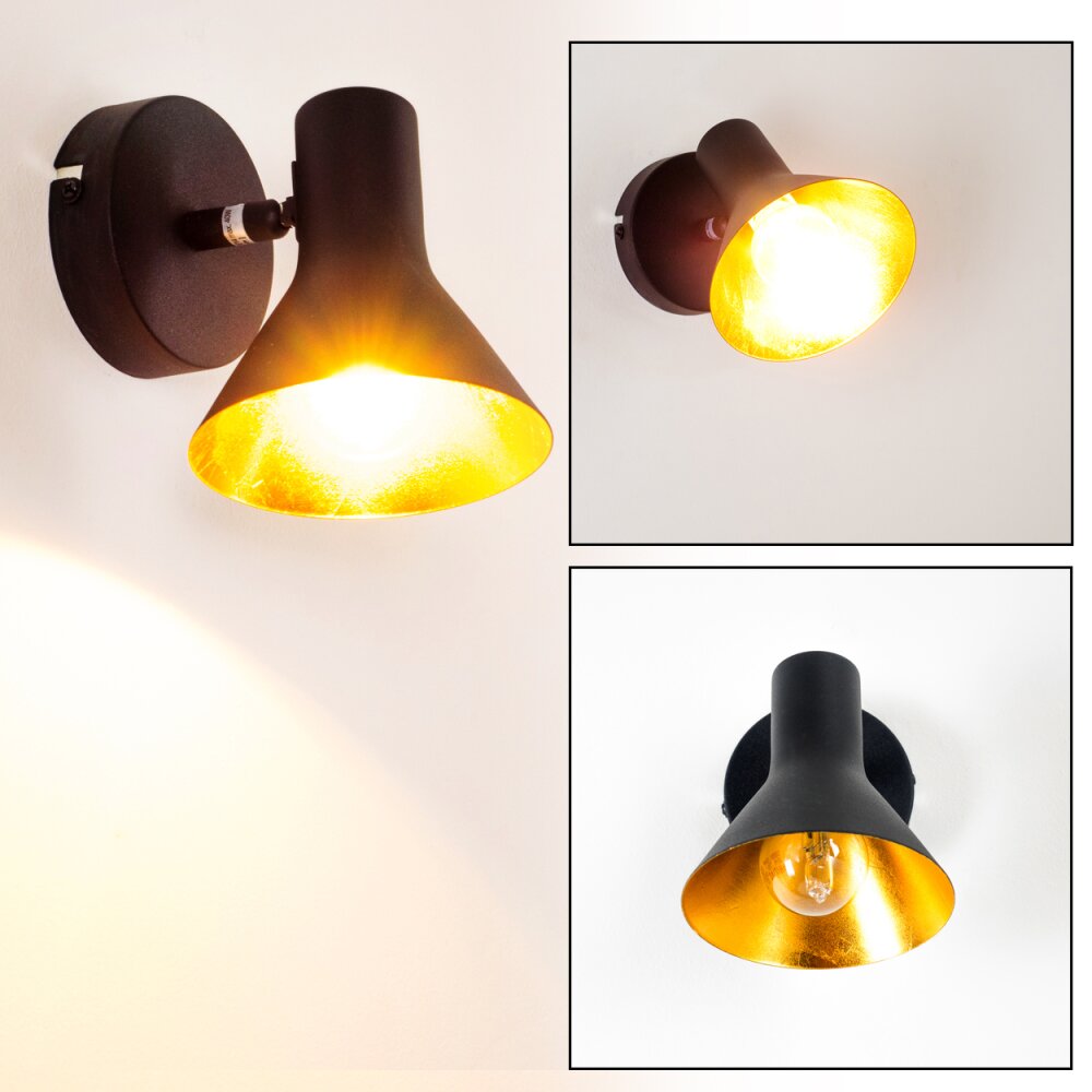 Applique murale Mavas Noir, 1 lumière main product photo