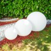 Set de boules lumineuses Arslev Blanc, 3 lumières