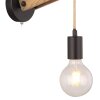 Applique murale Globo VISSO Brun, Noir, 1 lumière