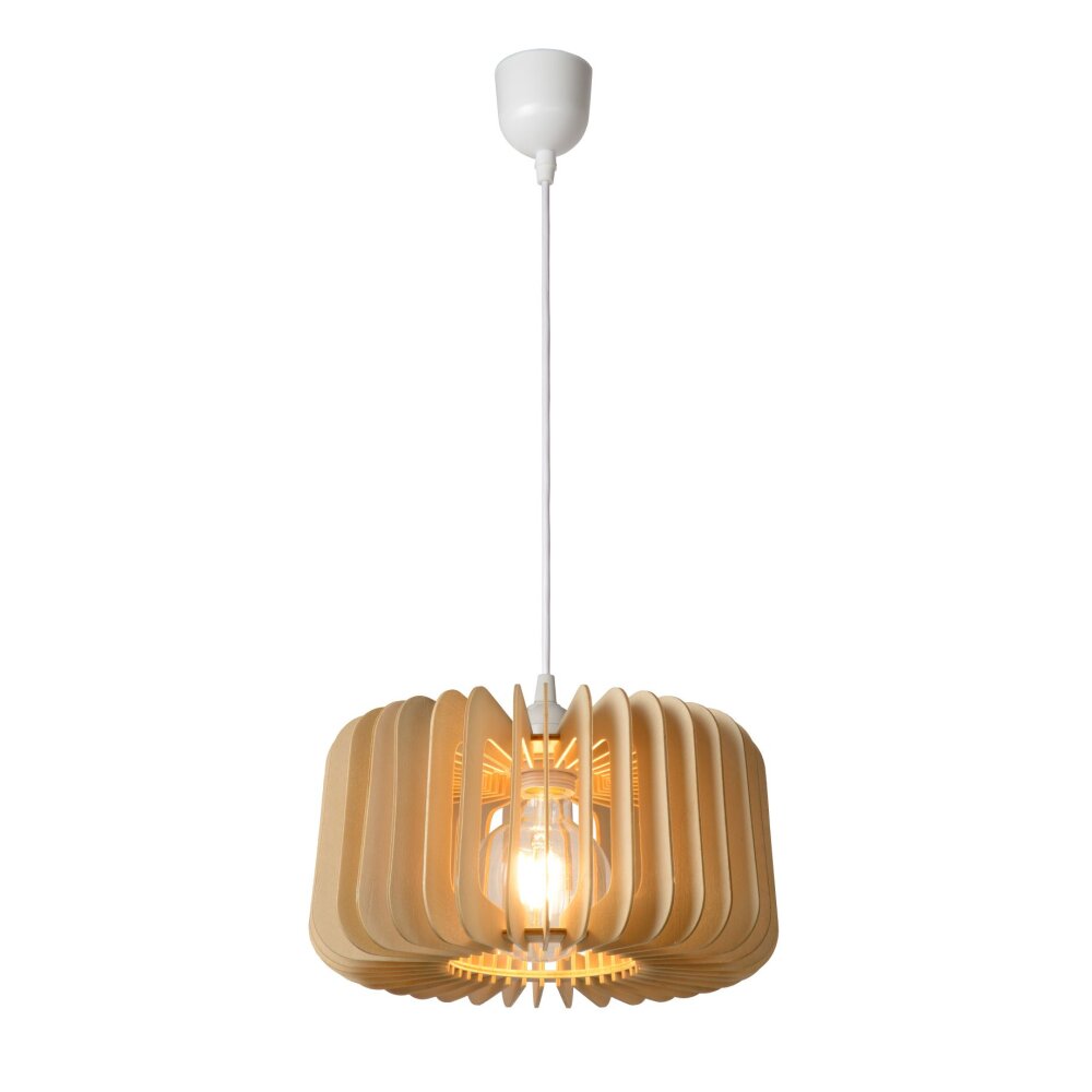 Suspension Lucide ETTA Bois foncé, 1 lumière main product photo