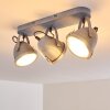 Plafonnier Butikon Gris, 3 lumières