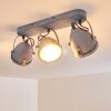 Plafonnier Butikon Gris, 3 lumières