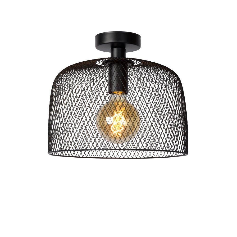 Plafonnier Lucide MESH Noir, 1 lumière main product photo
