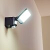 Applique murale d'extérieur Larvik LED Anthracite, 1 lumière, Détecteur de mouvement