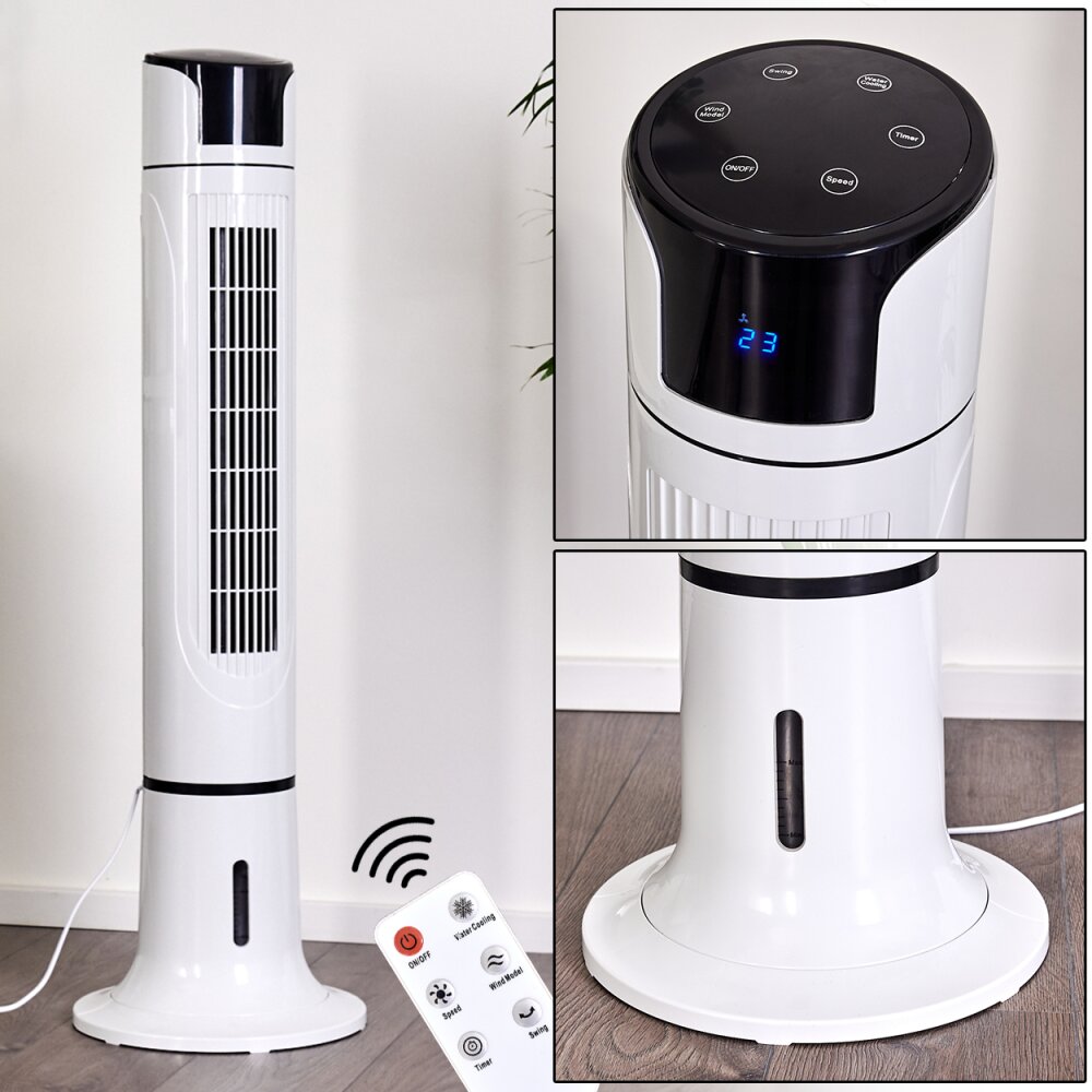 Ventilateur Urbino Tower Noir, Blanc, Télécommandes main product photo