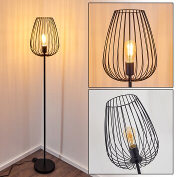 Lampadaire Luano Noir, 1 lumière