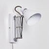 Applique murale Stranderott Chrome, Blanc, 1 lumière