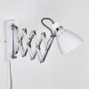 Applique murale Stranderott Chrome, Blanc, 1 lumière