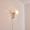 Applique murale Stranderott Chrome, Blanc, 1 lumière