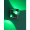 Applique murale Leuchten Direkt Ls-OPTI LED Acier inoxydable, 2 lumières, Télécommandes, Changeur de couleurs