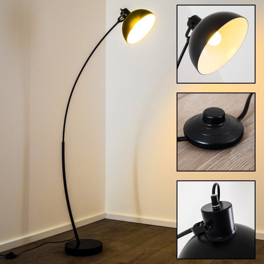 Lampadaire Reality Recife Noir, 1 lumière main product photo