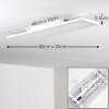 Plafonnier Salmi LED Blanc, 1 lumière, Télécommandes