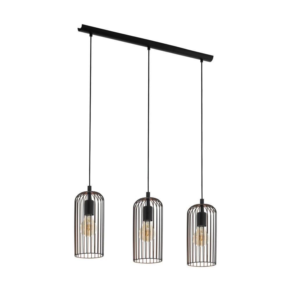 Suspension Eglo ROCCAMENA Cuivre, Noir, 3 lumières main product photo