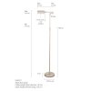 Lampadaire Steinhauer Mexlite LED Acier inoxydable, 1 lumière